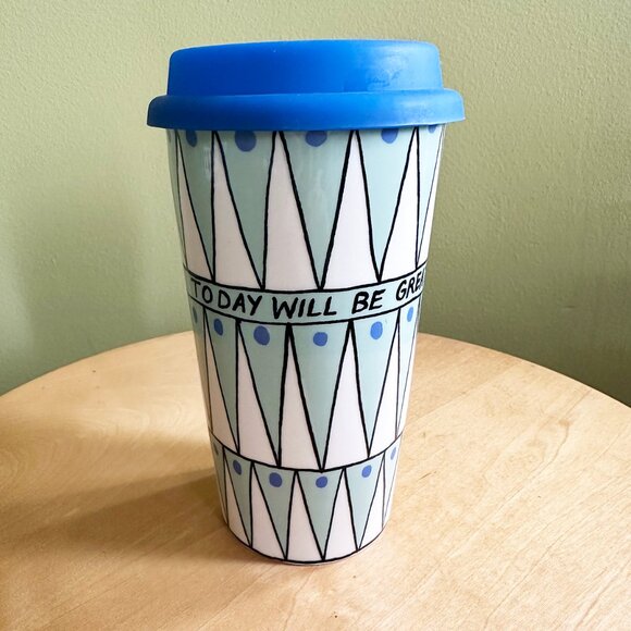 Anthropologie Other - Anthropologie Molly Hatch Ceramic Today Will Be Great Mug 12 oz.